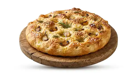 Focaccia cu Parmesan si Usturoi